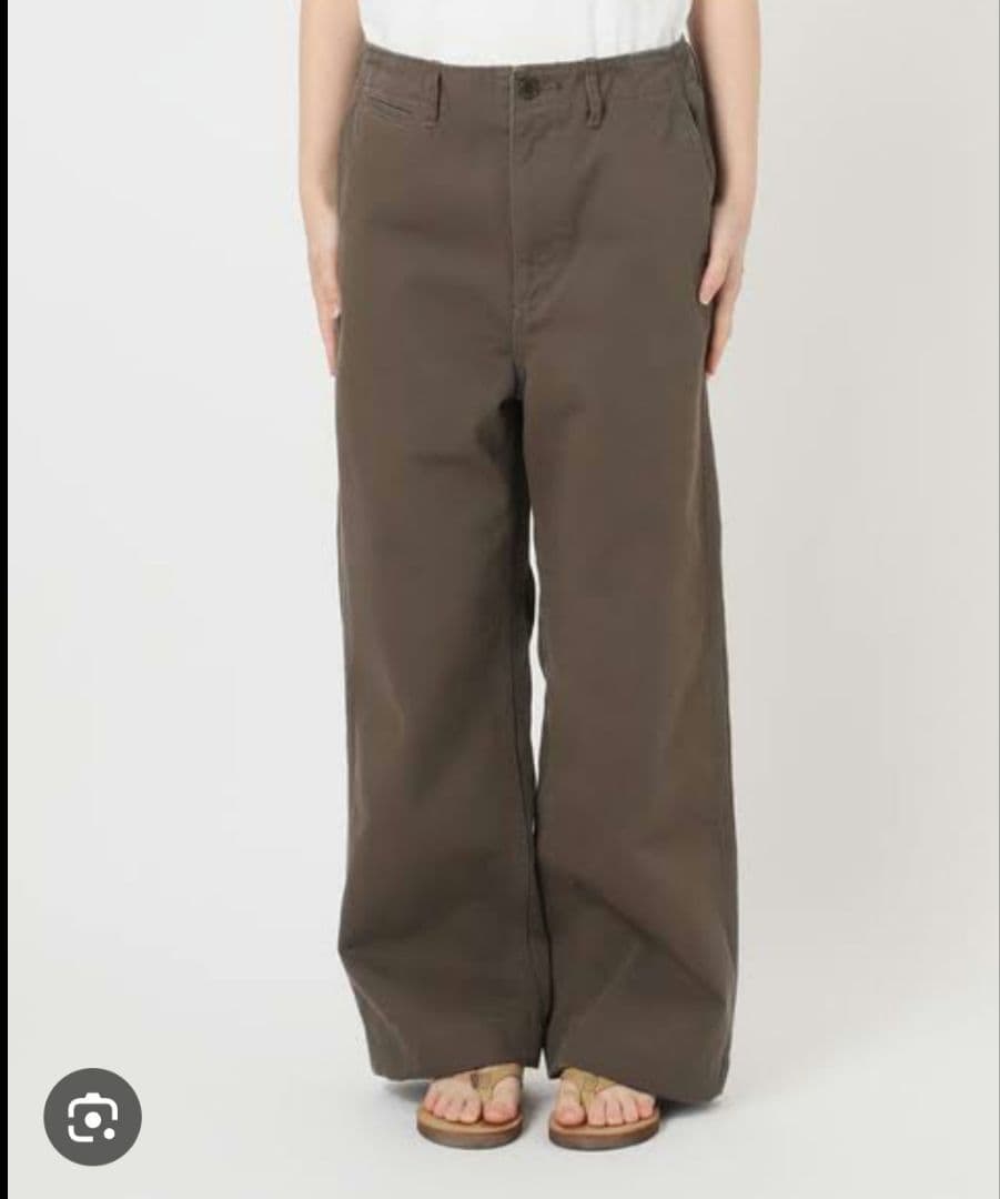 FRAMeWORKOVERSIZEDCHINO パンツ チノパン 36 ブラウン