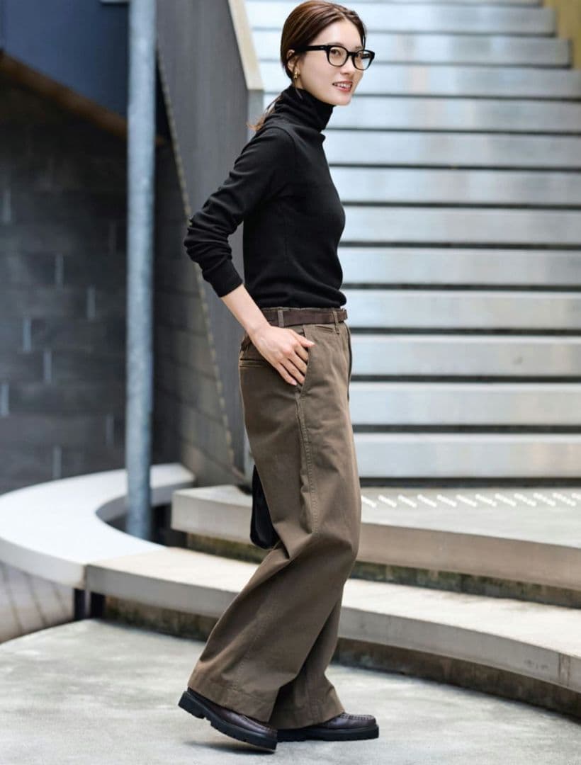 FRAMeWORKOVERSIZEDCHINO パンツ チノパン 36 ブラウン