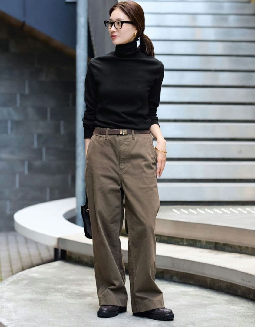 FRAMeWORKOVERSIZEDCHINO パンツ チノパン 36 ブラウン