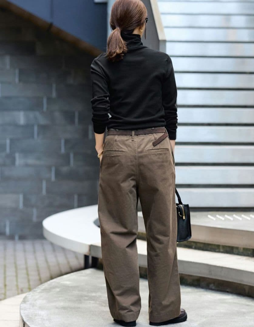 FRAMeWORKOVERSIZEDCHINO パンツ チノパン 36 ブラウン