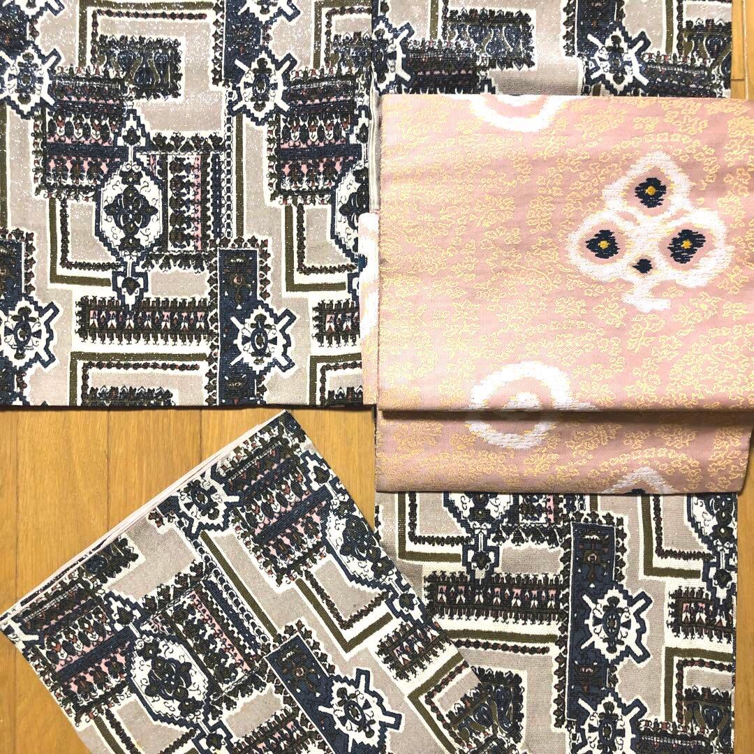 TIME SALE❤️アンティーク　正絹　マジョリカお召し　プリンセスゴシック￼