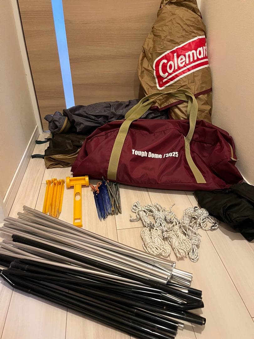 コールマン タフワイドドーム3025 テント＆タフスクーンタープ400 連結