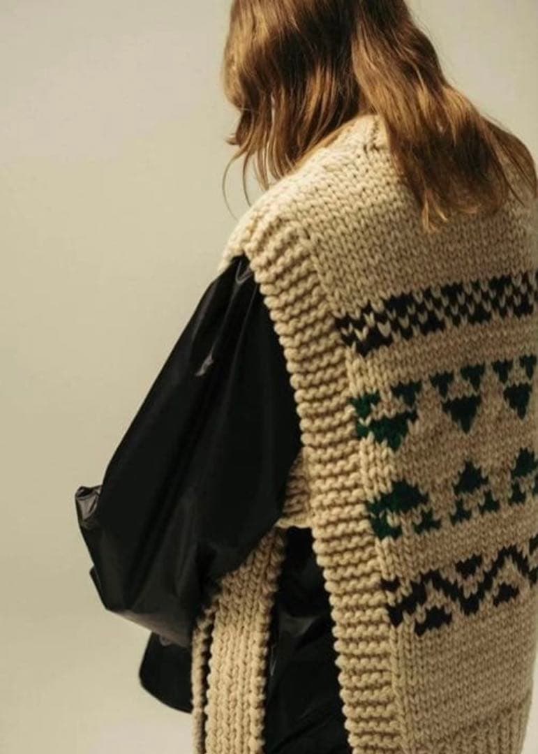 ハイクHYKE COWICHAN SWEATER VESTカウチンベスト