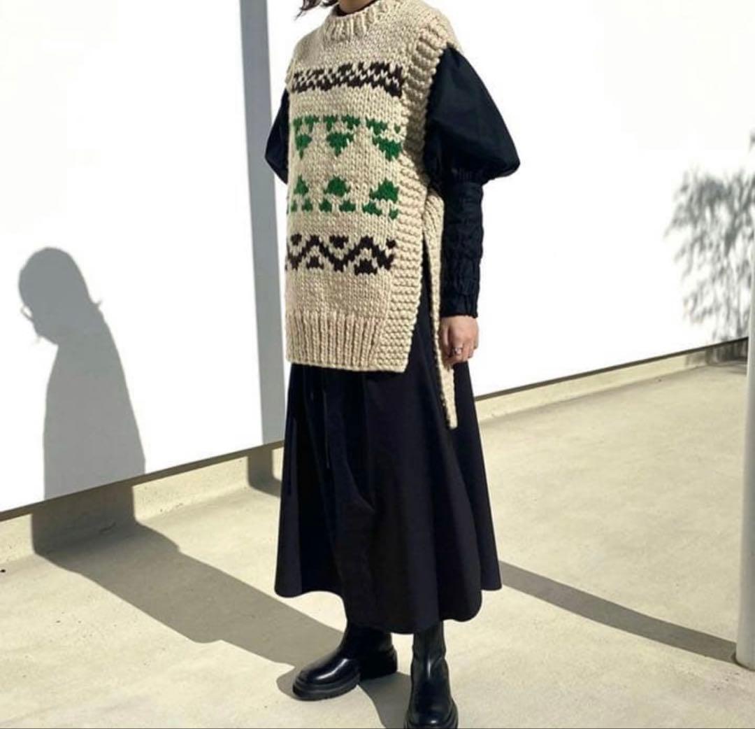 ハイクHYKE COWICHAN SWEATER VESTカウチンベスト