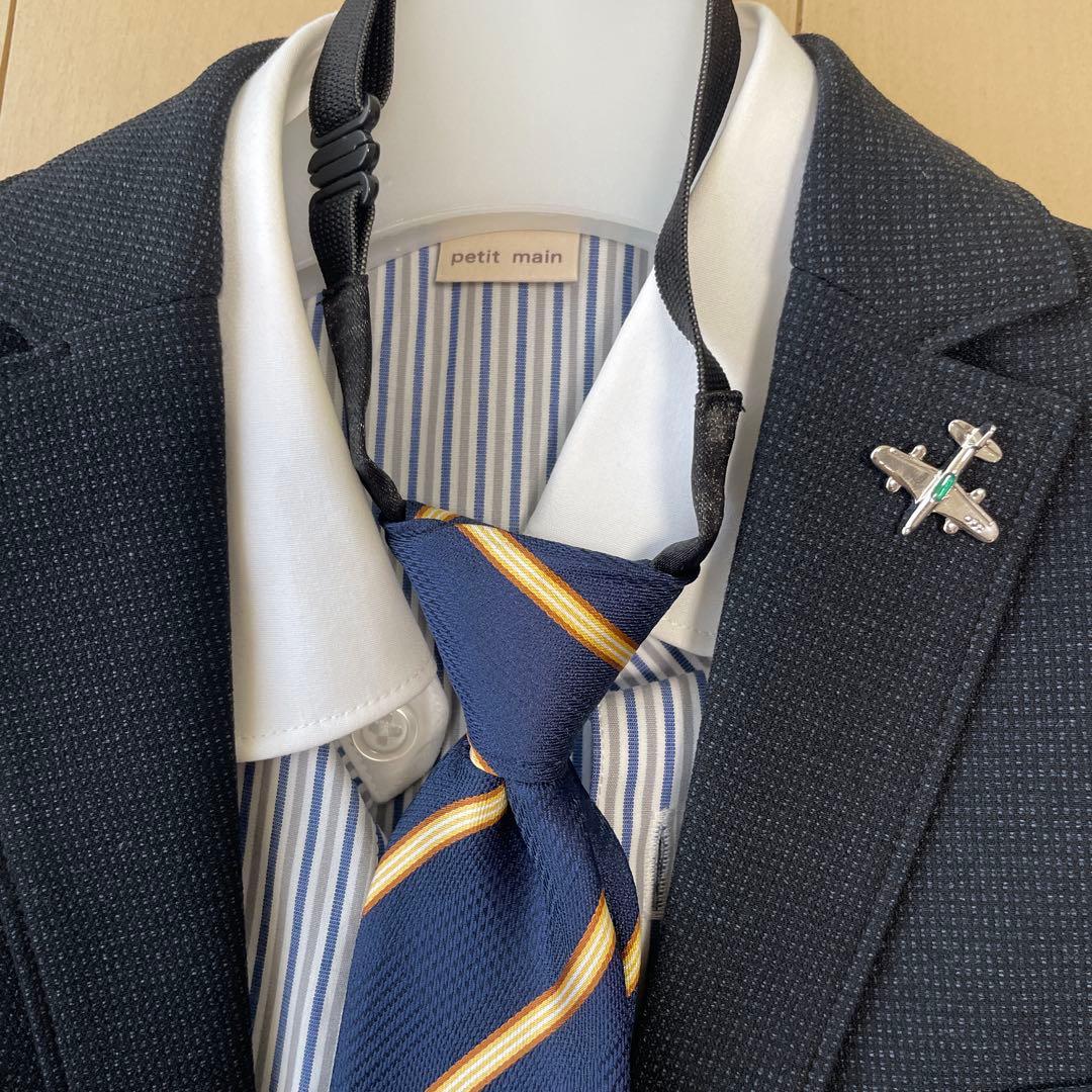 プティマイン(petit main)チャコールJK+ショートパンツセット