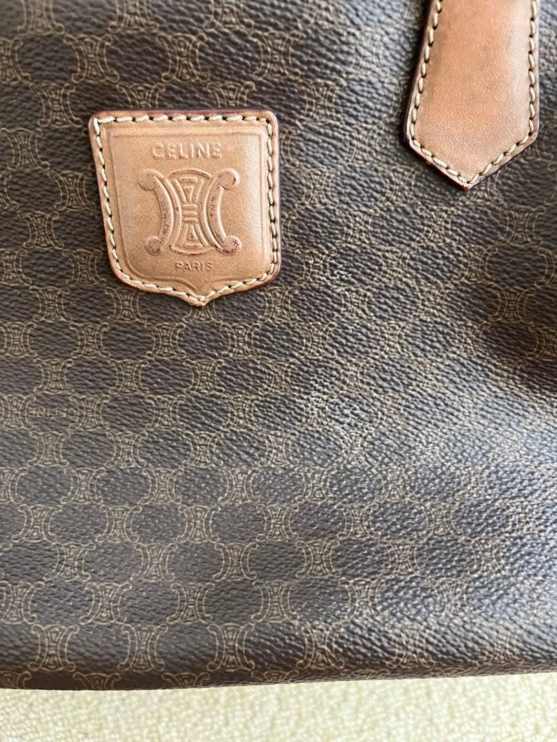 セリーヌ ミニボストンバッグ マカダム ヴィンテージ CELINE