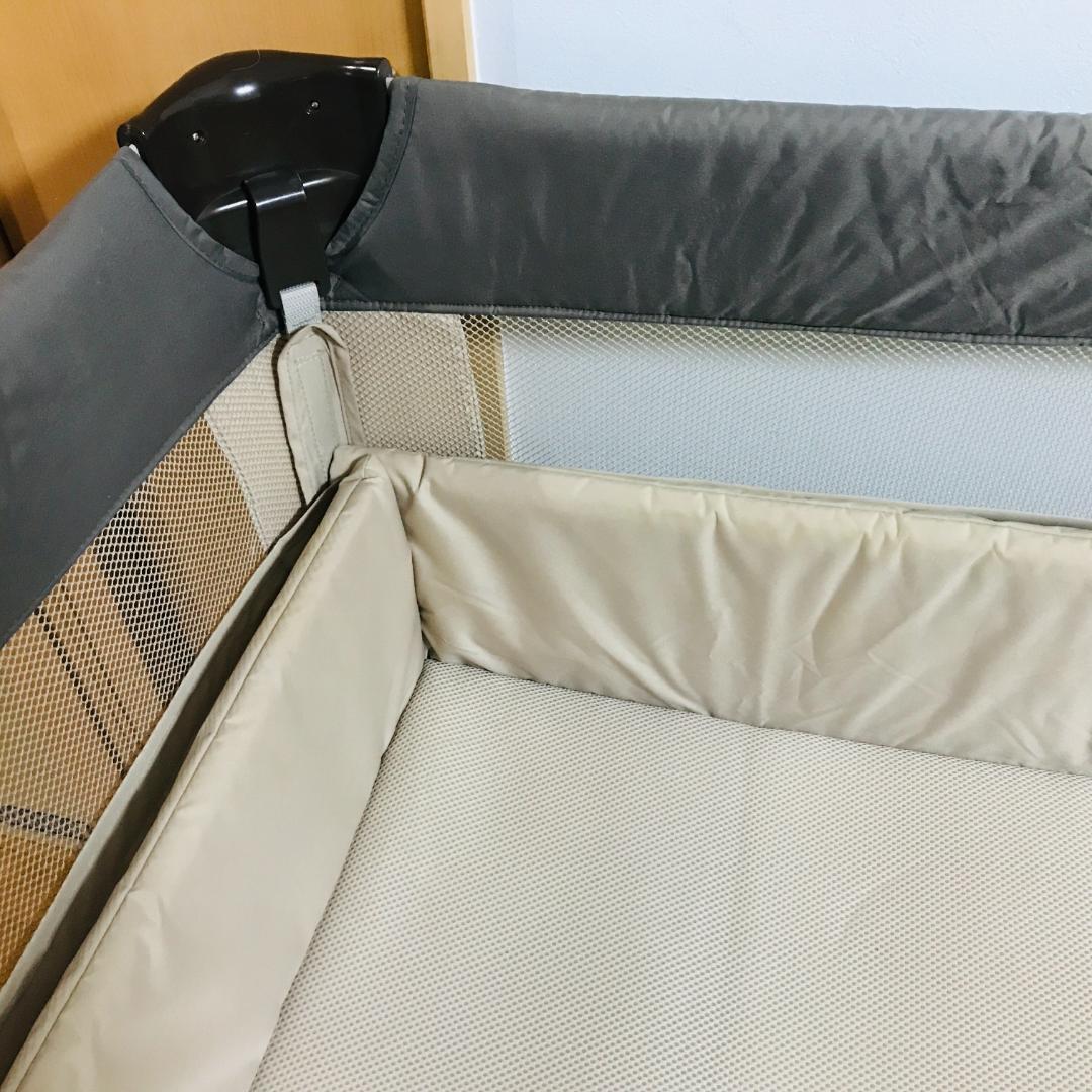 【匿名配送、送料無料】アップリカ ココネルエアー ベビーベッド ココア