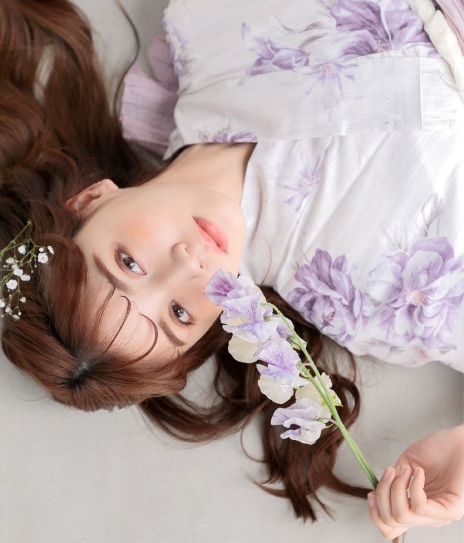 浴衣5点セット 和歌山染工日本染め（ゆかた・しわへこ帯・下駄・着付け本・腰ひも）