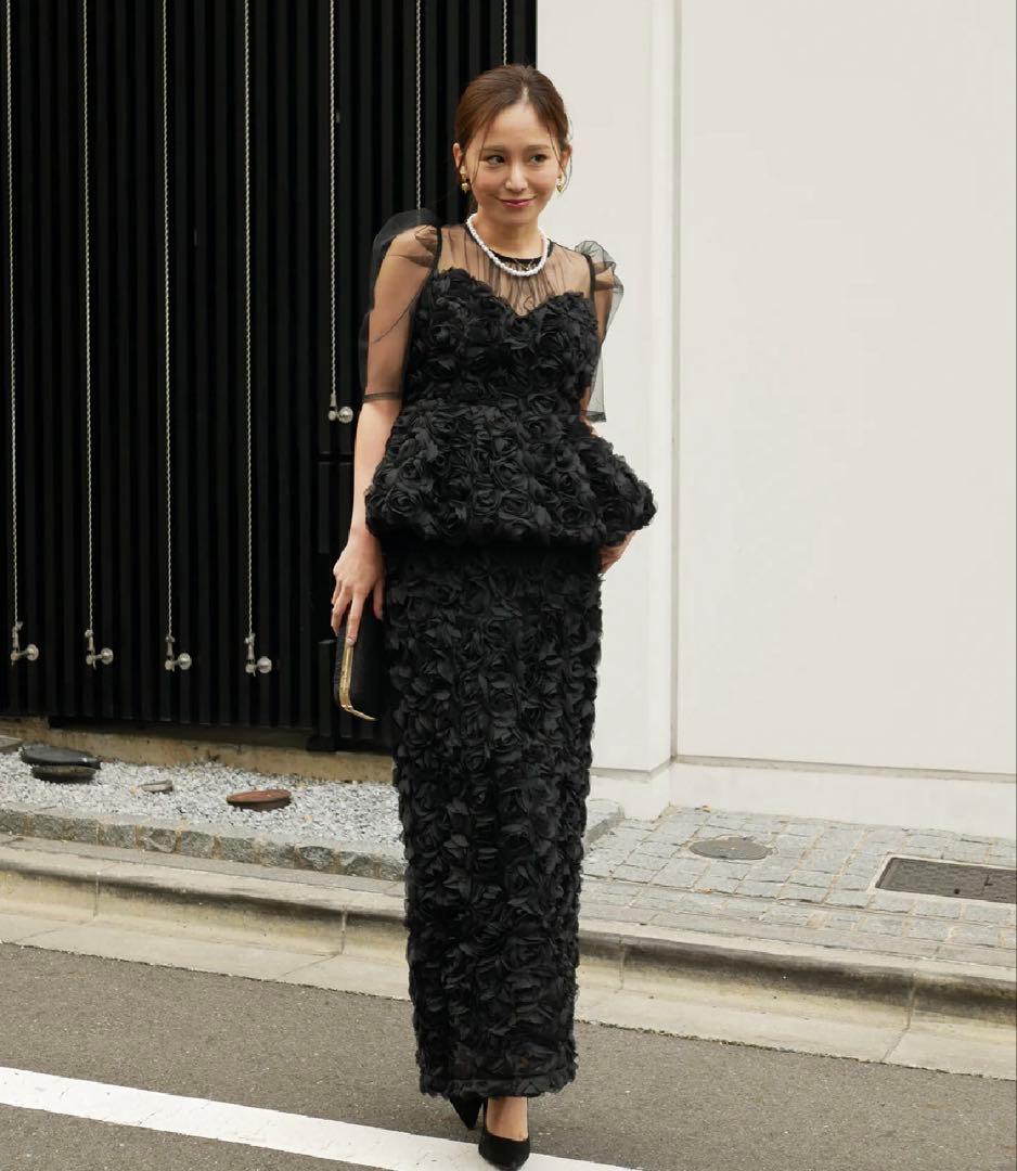 早い者勝ち値下げ中❣️Myshawty ROSE PEPLUM SET DRESS