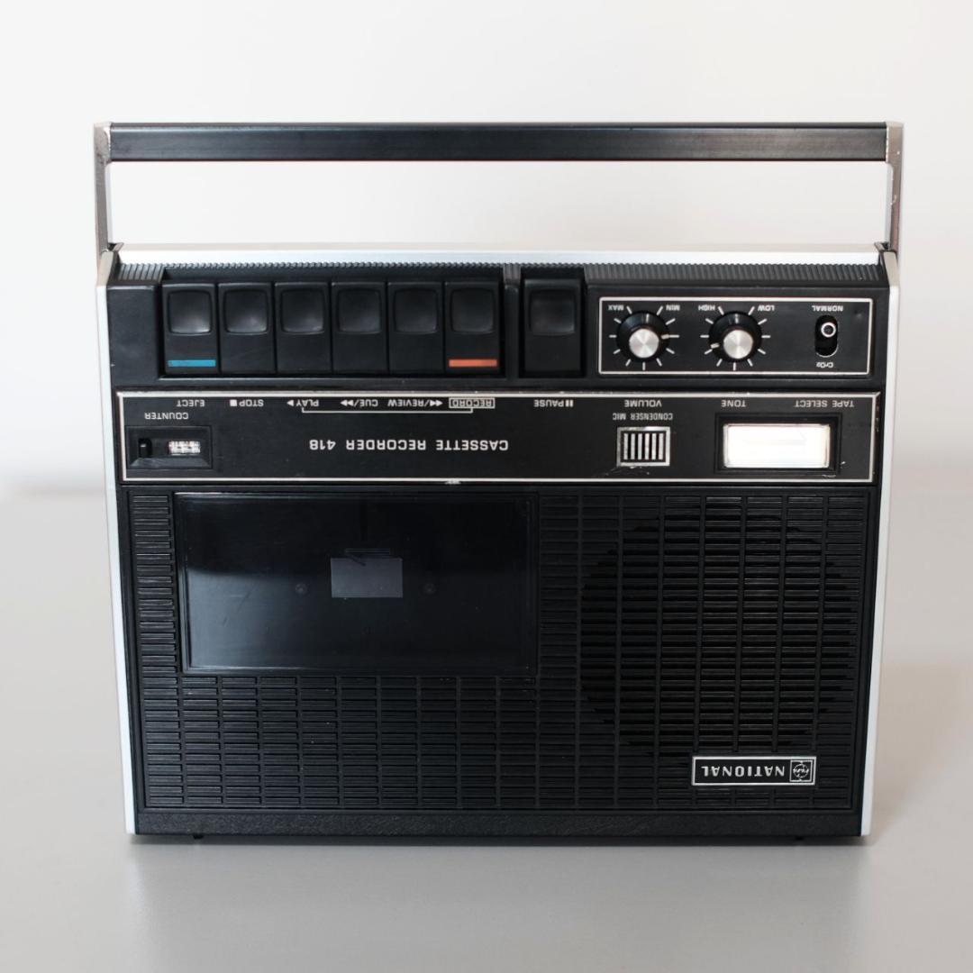 【メンテ済み】ナショナル（National） カセットプレーヤー RQ-418