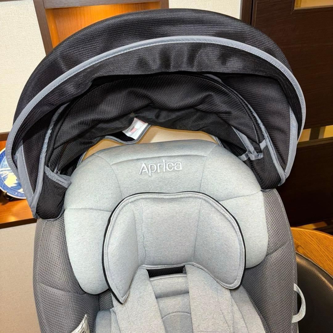 Aprica クルリラ チャイルドシート 新生児 ISOFIX グレー