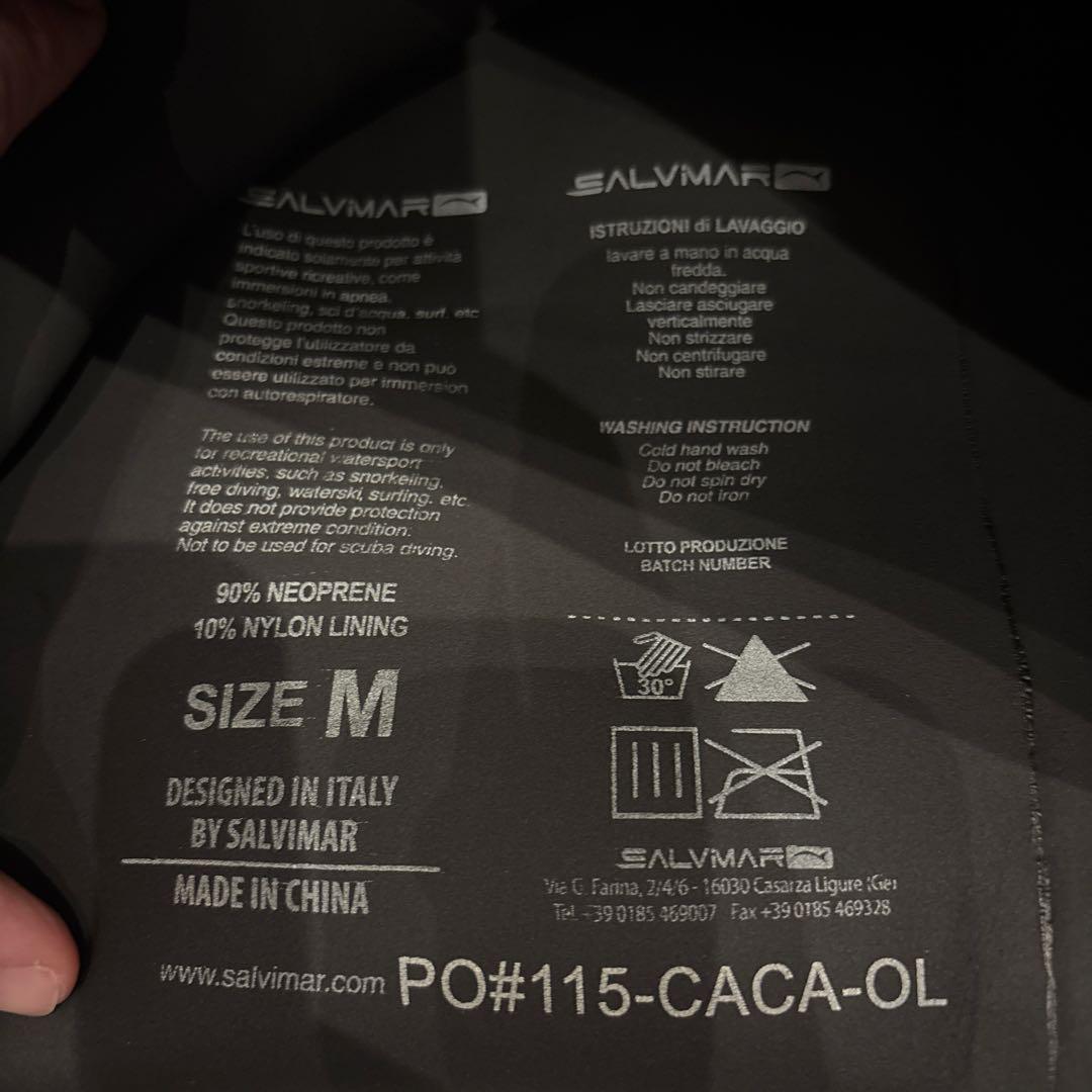 SALVIMAR フード付きウェットスーツ 5.5mm 上下