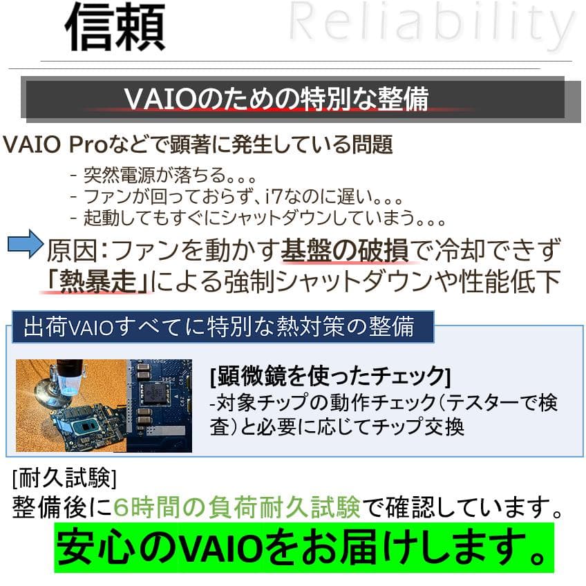 【熱問題対策整備】バッテリー6時間以上オフィス付きVAIO Pro VJPG13