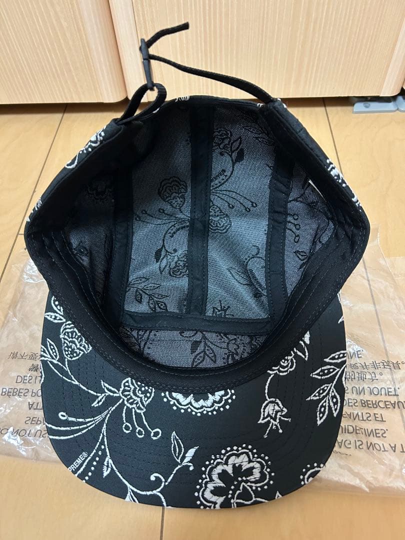 帽子 Supreme Floral Jacquard Camp Cap black