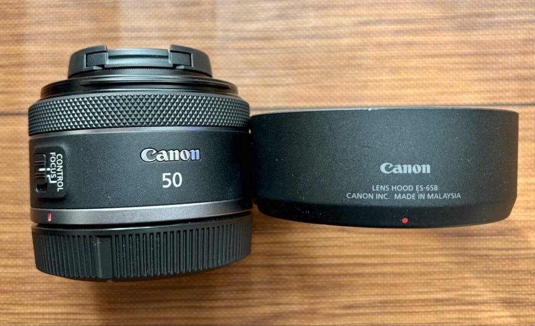 Canon RF 50mm F1.8 STM レンズ フード＆フィルター付き