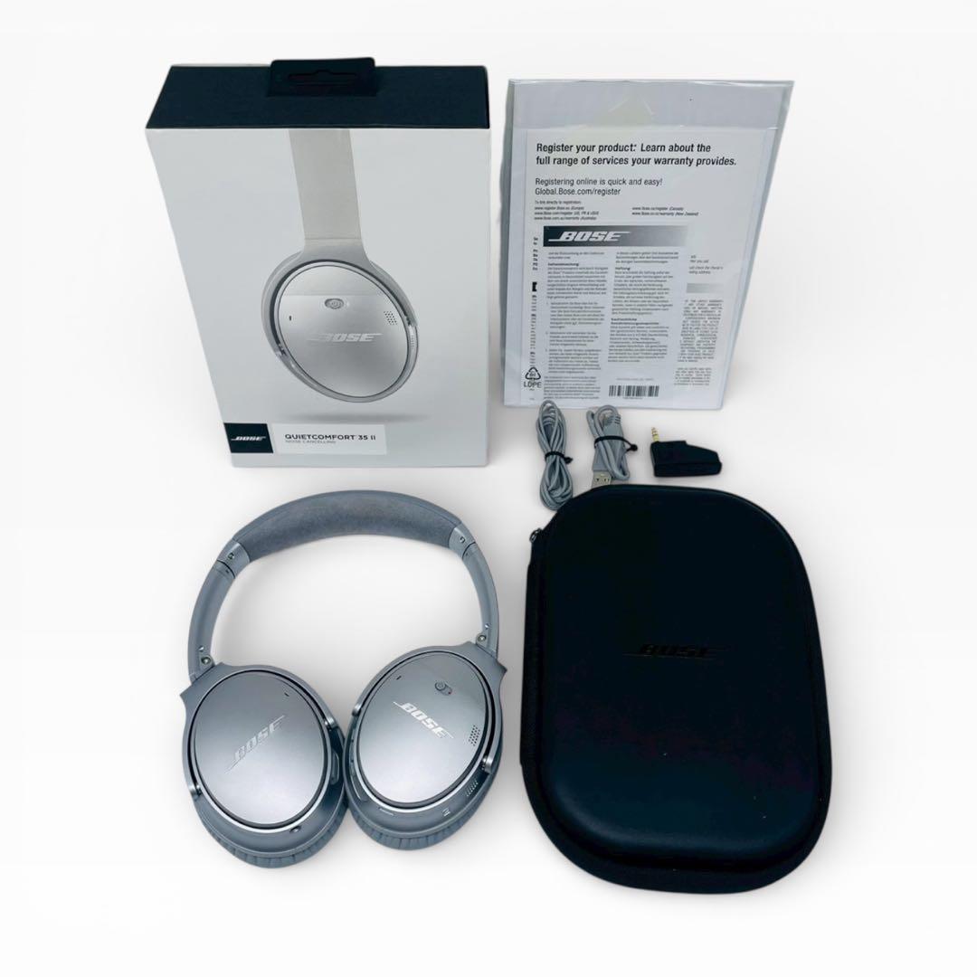【イヤーパッド交換済】Bose QuietComfort 35 II シルバー