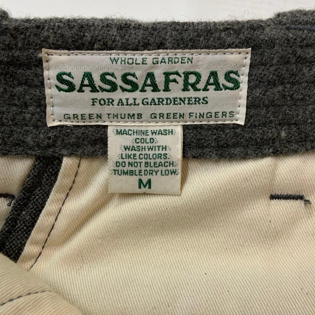 A/W ササフラス フォールリーフパンツ ウール混 ワークパンツ M