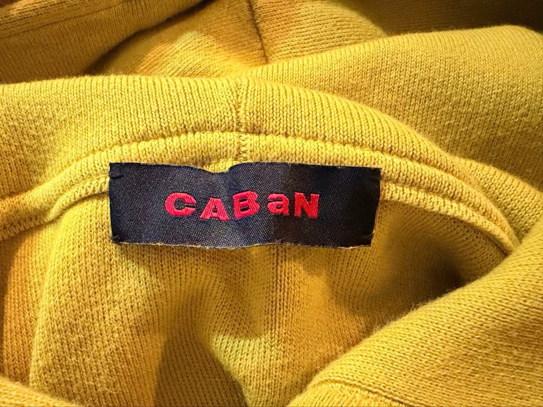 CABaN コットンカシミヤ パーカー　イエロー