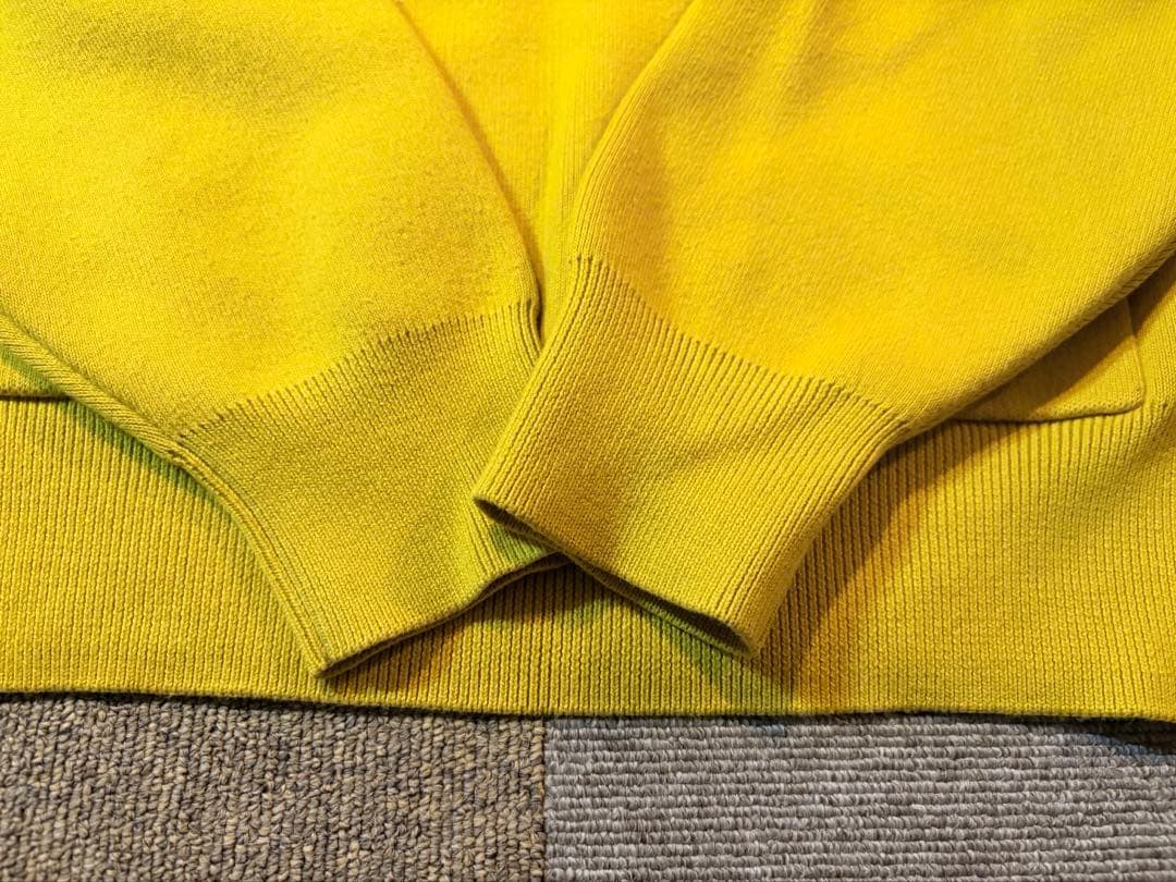 CABaN コットンカシミヤ パーカー　イエロー