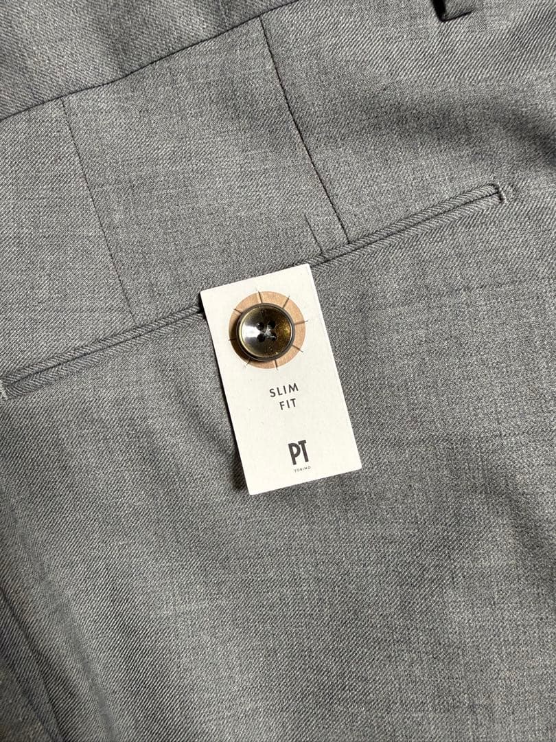 新品　PT TORINO Traveller スラックス ライトグレー 46