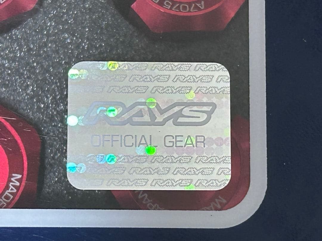 RAYS レイズ ジュラルミンロック＆ナット M12×P1.25 L32 レッド