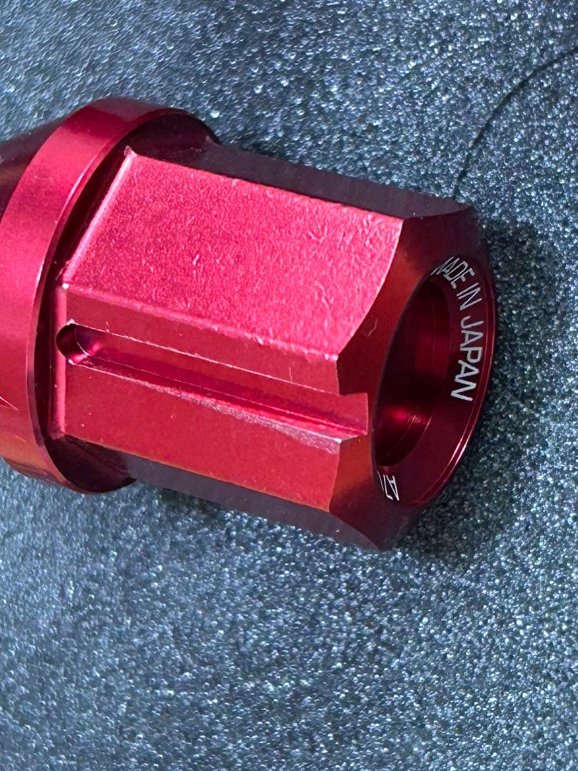 RAYS レイズ ジュラルミンロック＆ナット M12×P1.25 L32 レッド