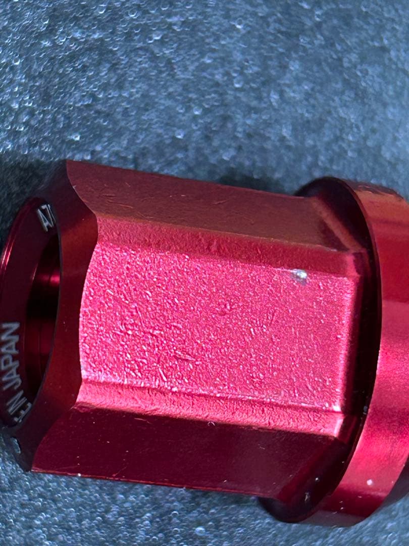 RAYS レイズ ジュラルミンロック＆ナット M12×P1.25 L32 レッド