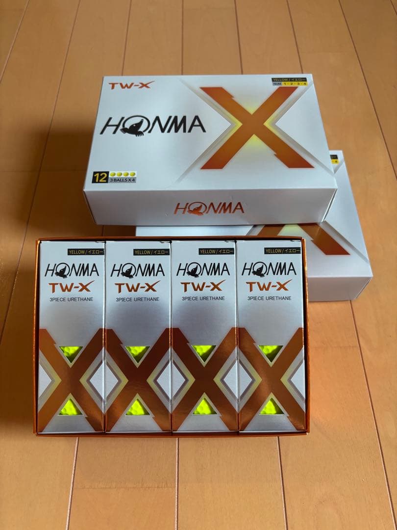 [新品]ホンマゴルフ　TW-X2024年モデル　イエロー　3ダース