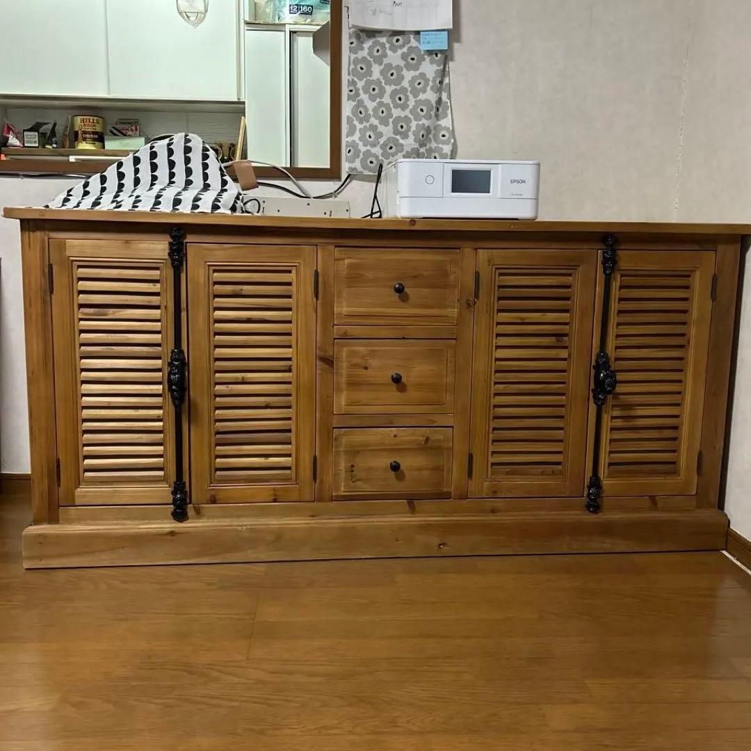 クラッシュゲートルーチェ2 杉古杉サイドボードキャビネットノットアンティークス