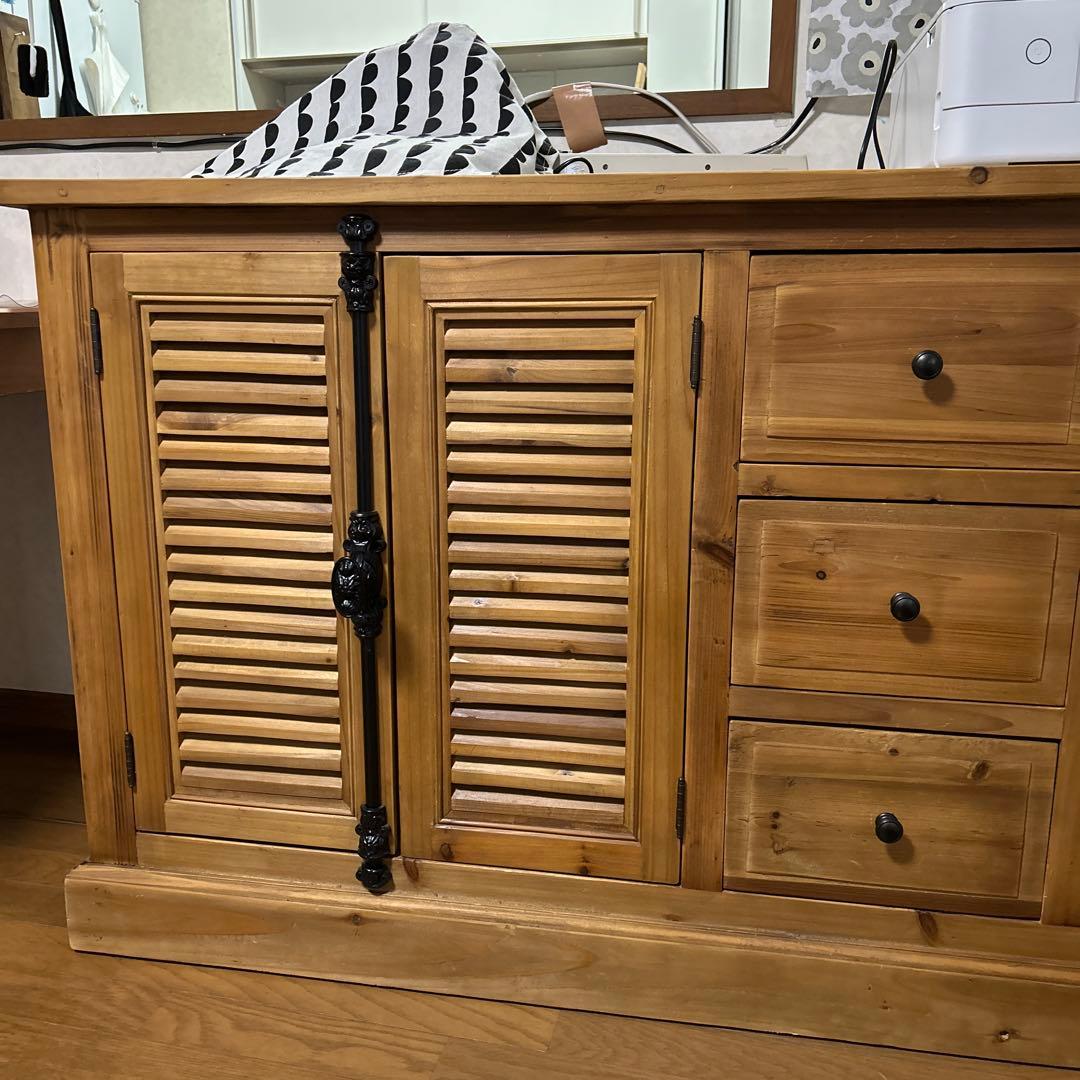 クラッシュゲートルーチェ2 杉古杉サイドボードキャビネットノットアンティークス