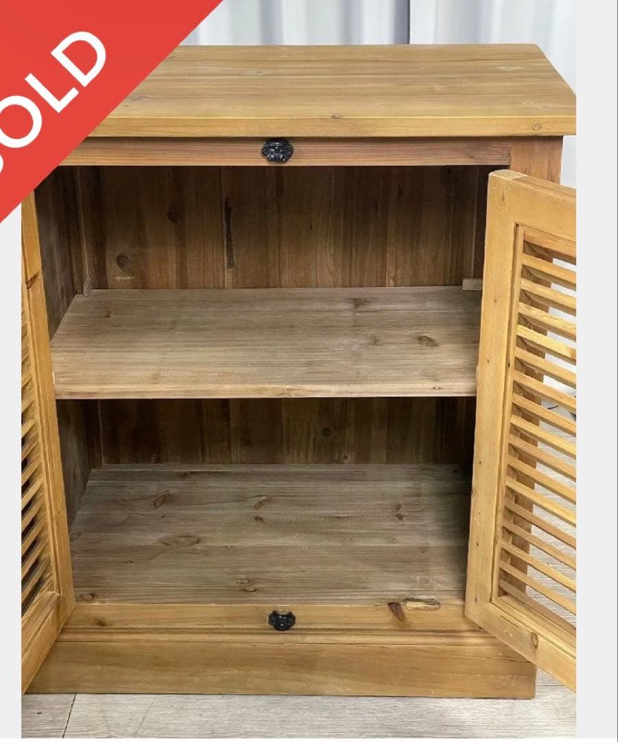 クラッシュゲートルーチェ2 杉古杉サイドボードキャビネットノットアンティークス