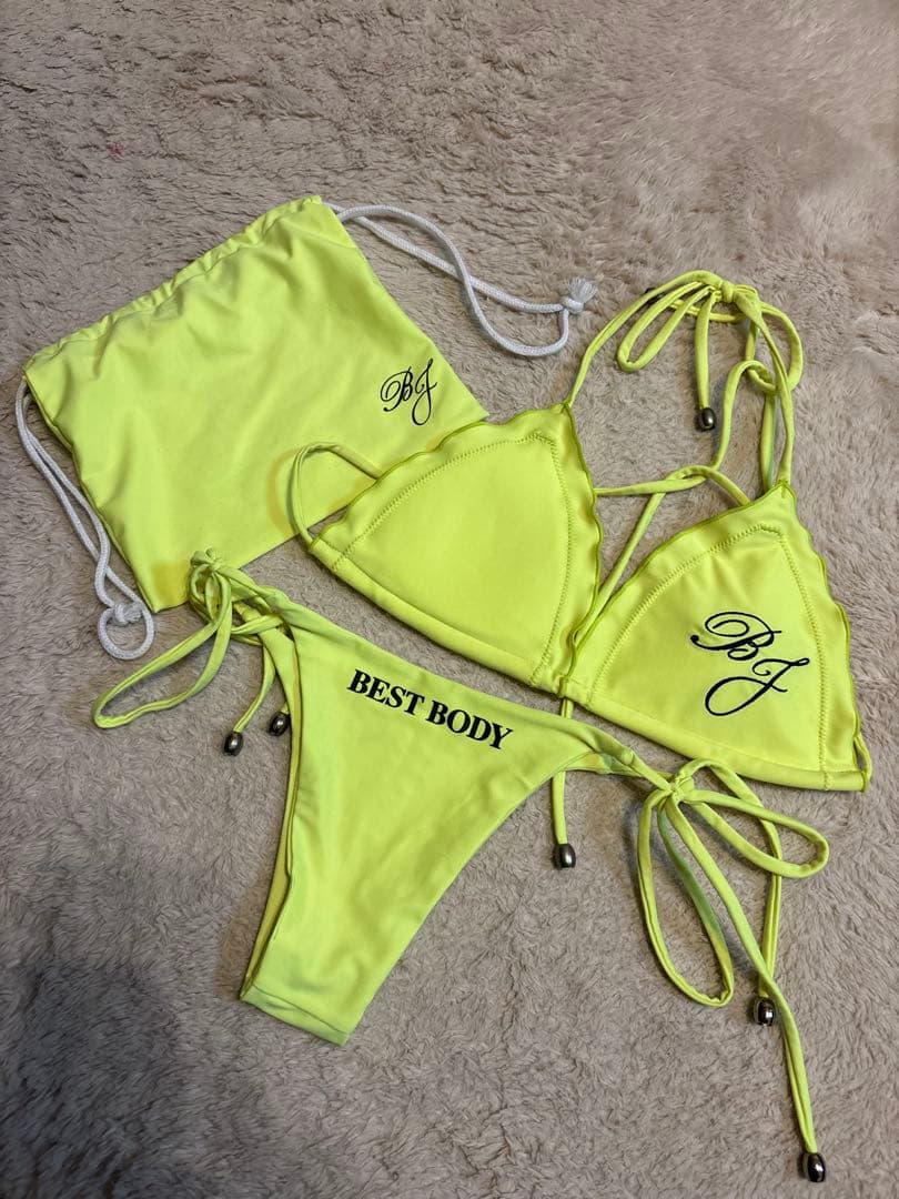ベストボディジャパンBBJ 決勝ビキニ　イエロー S