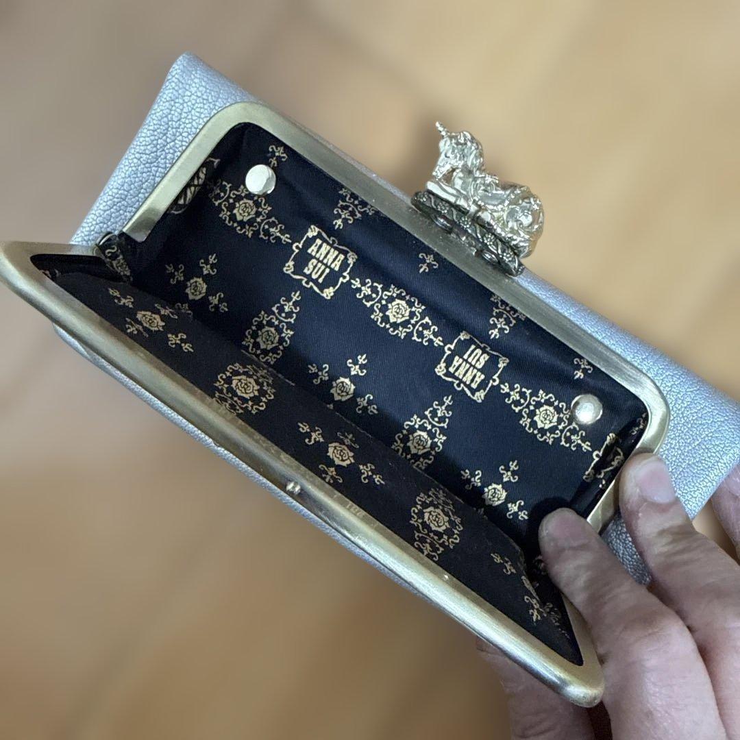 ANNA SUI アナスイ　ファンタジア　長財布　シルバー