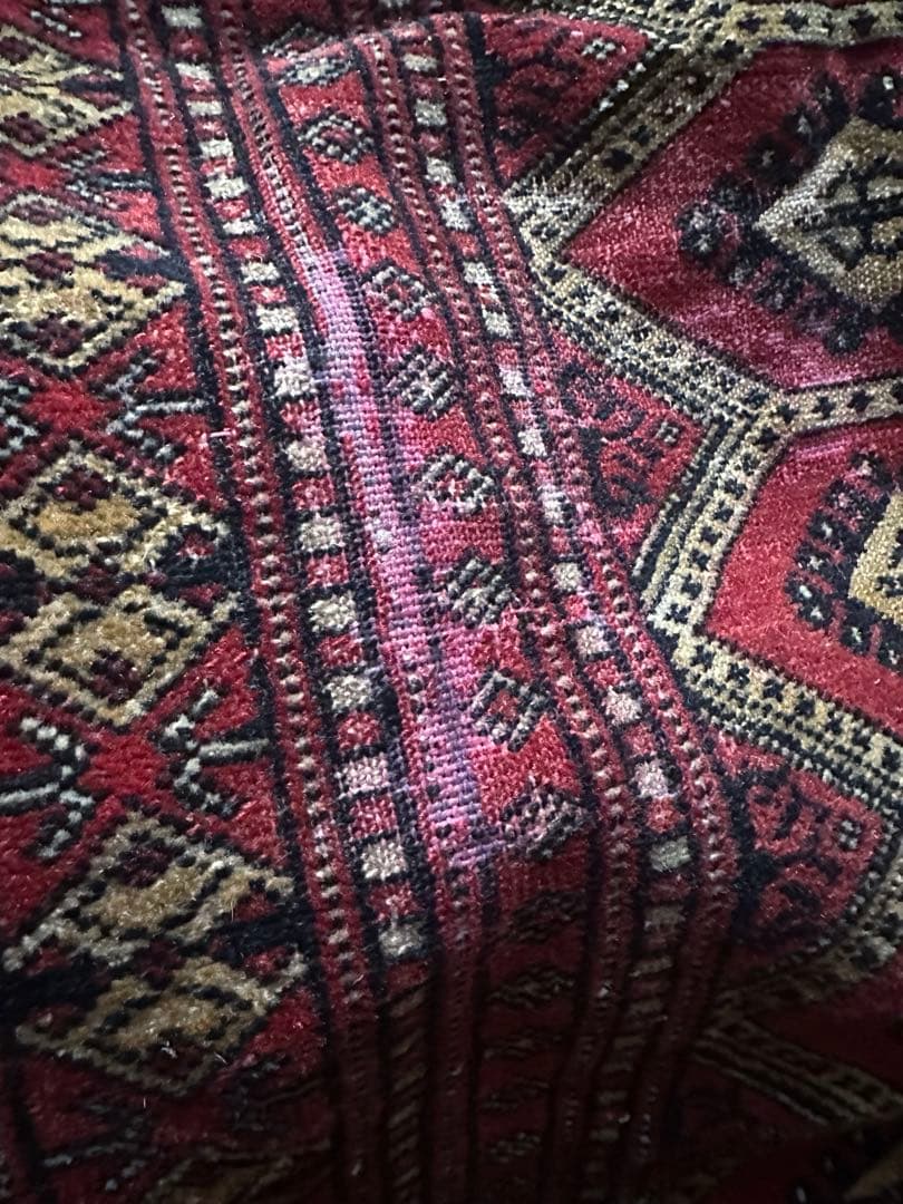 120×71 ヴィンテージラグ　手織ラグ