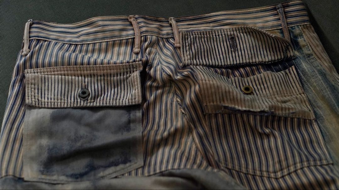 【超希少】KAPITAL 一点物 サルエルショーツ ヴィンテージ加工