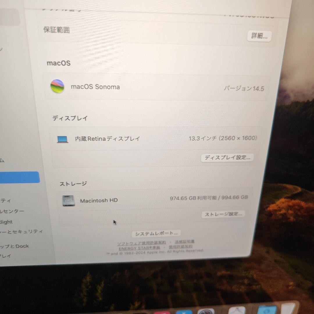 MacBook本体 Apple MacBook Air M1 2020 1TB 8GB
