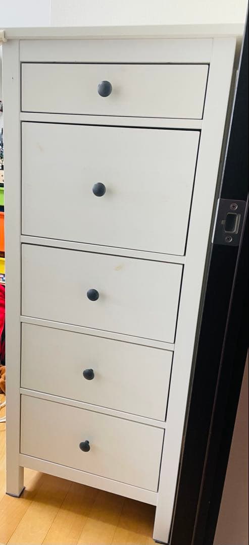 IKEA ヘムネス チェスト ホワイト 5段チェスト　引取り可(大阪市)
