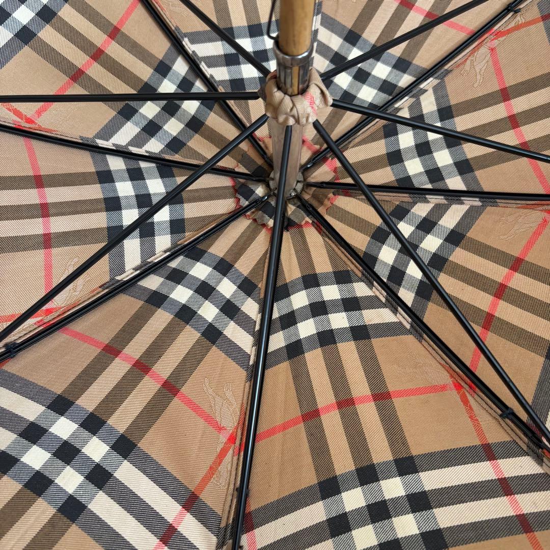 Burberry’s バーバリーズ 長傘 ノバチェック 木製ハンドル カサ