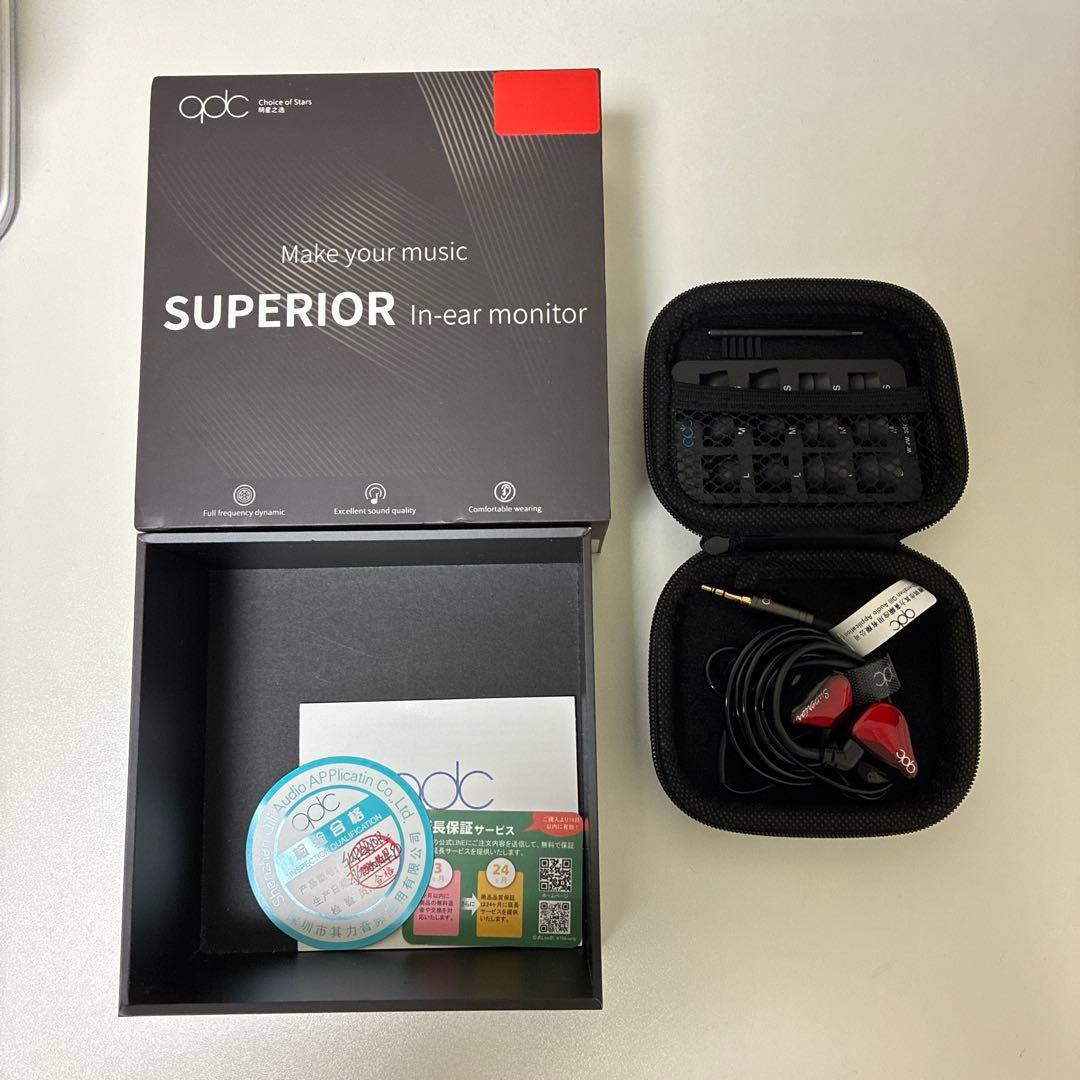 qdc SUPERIOR Vermilion Red イヤホン