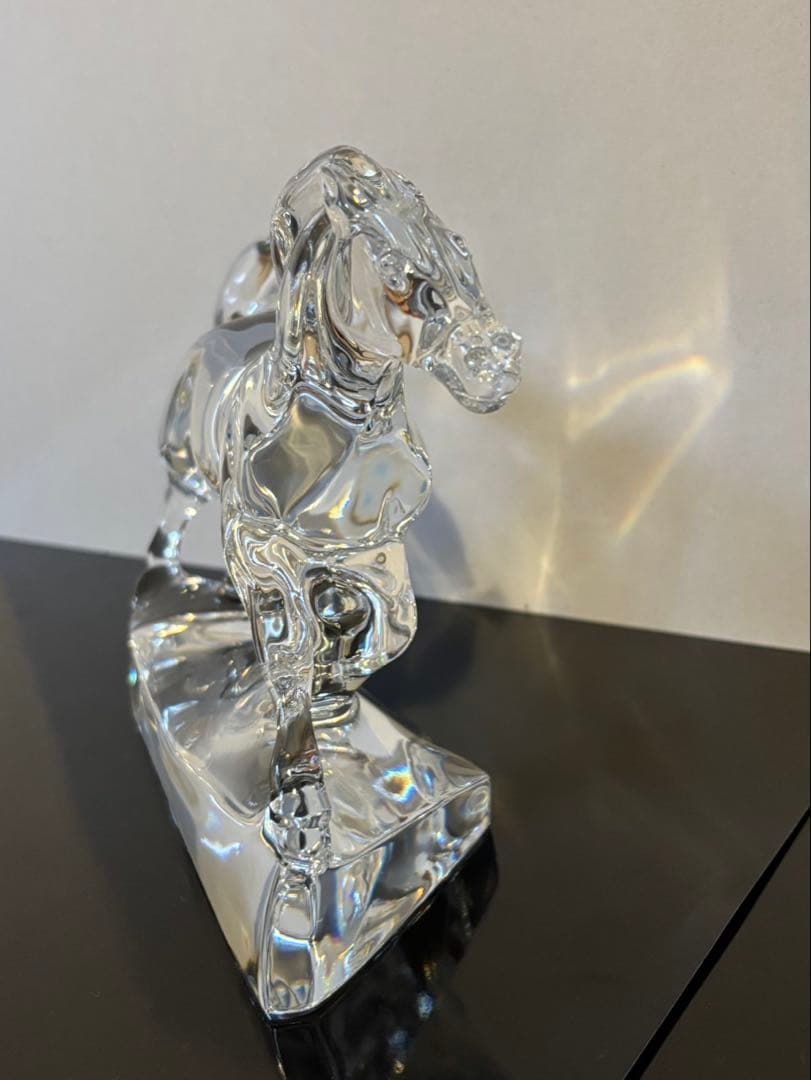 バカラ Baccarat 干支 馬 クリスタル 置物