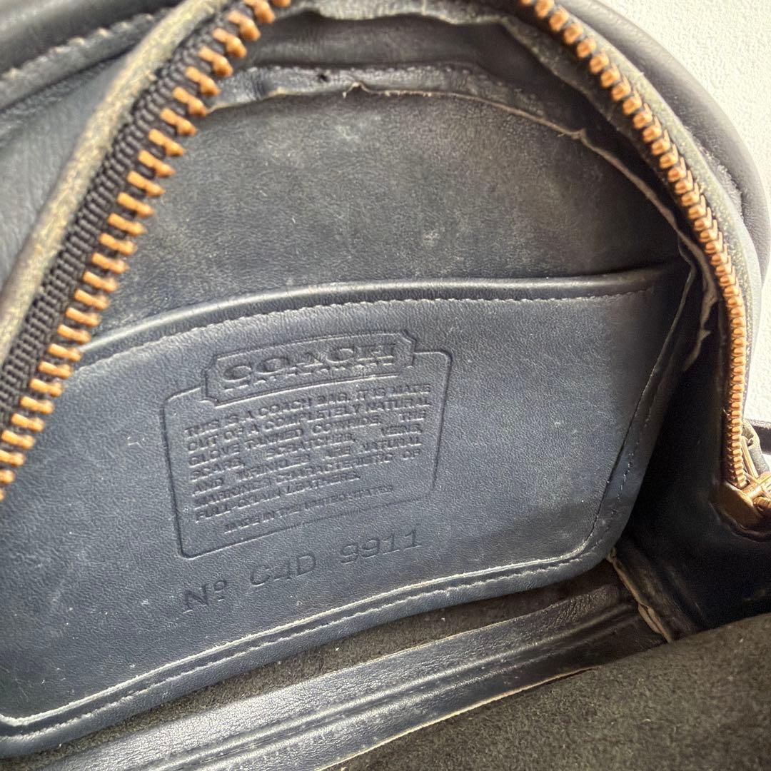 希少 オールドコーチ ショルダーバッグ 9911 OLD COACH ネイビー