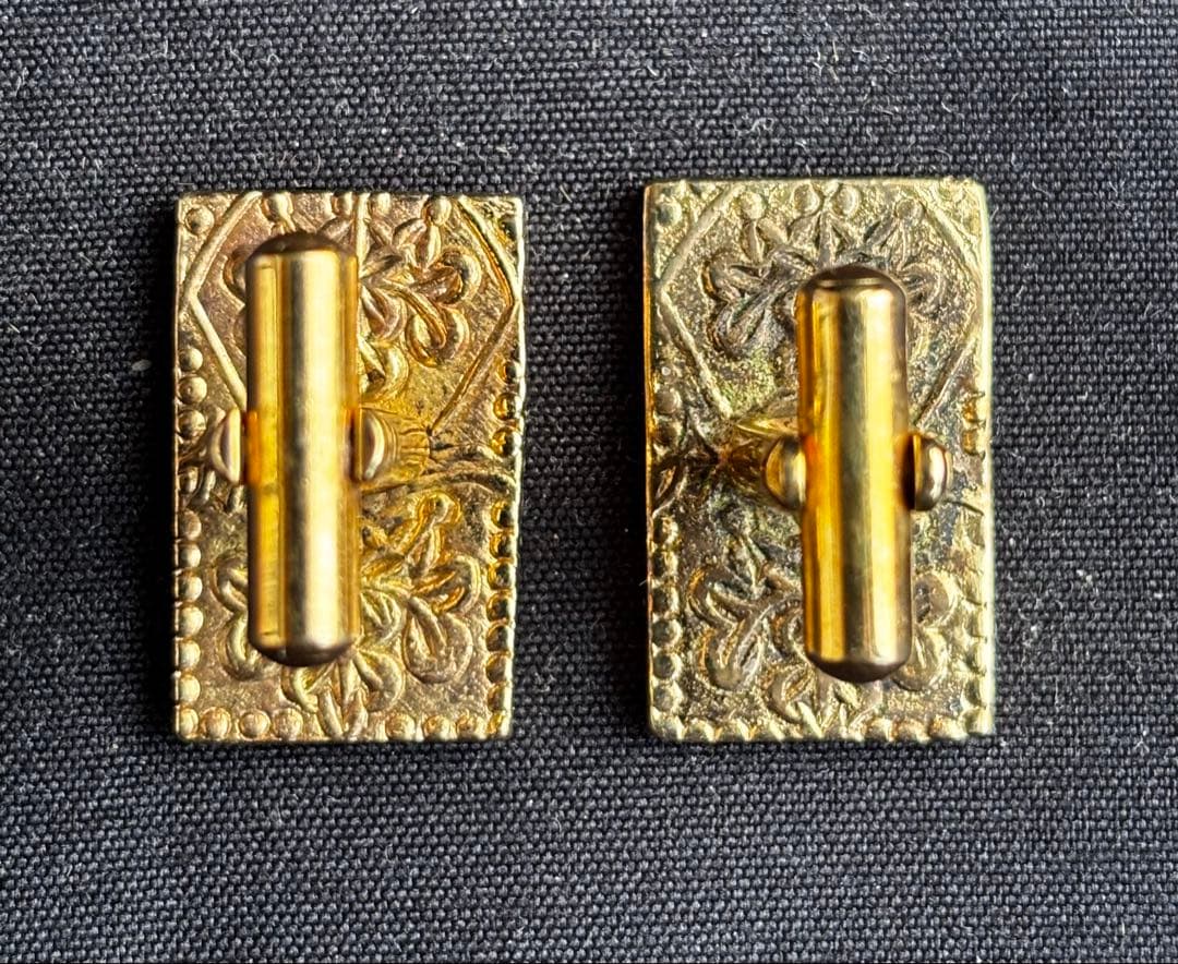 安政二分金のカフスボタン