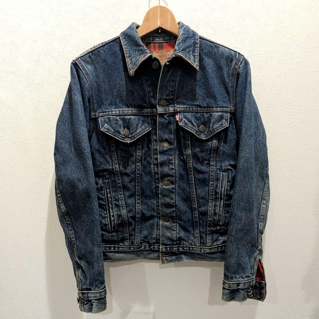 80s USA製 リーバイス 70411-0816 裏地ネル 70505 4th