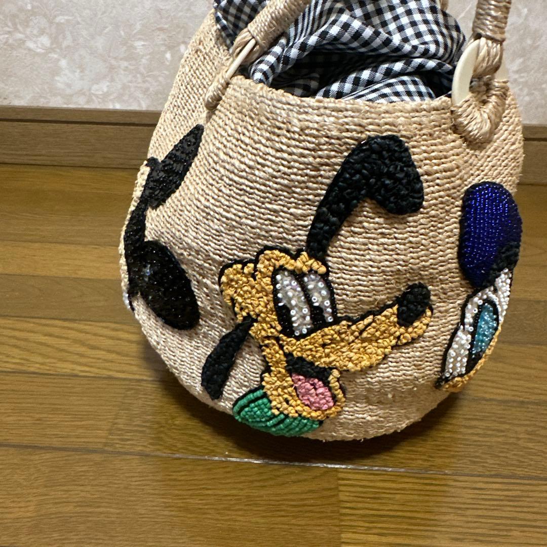 ビームスボーイ　Disneyオールスター　20th別注カゴバッグ　ディズニー