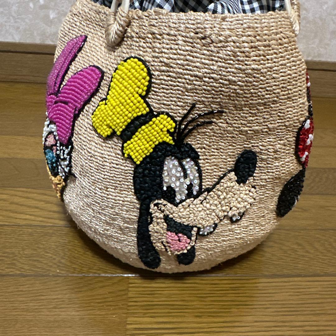 ビームスボーイ　Disneyオールスター　20th別注カゴバッグ　ディズニー