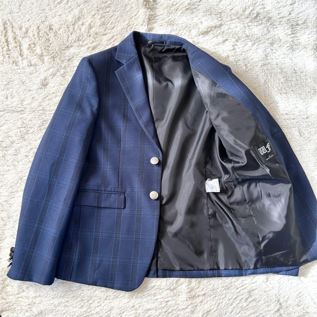 WF 卒業式 フォーマルスーツ スリーピース セットアップ 5点セット ネイビー