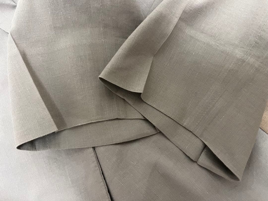 美品 トゥモローランド ストレッチリネンスリムスラックス サイズ50