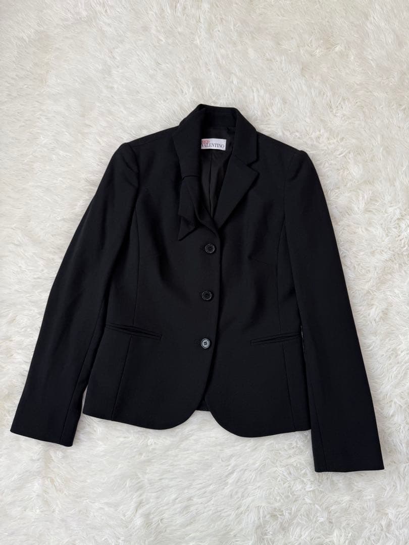 美品　red valentino ジャケット　リボン　毛混　フォーマル　イタリア