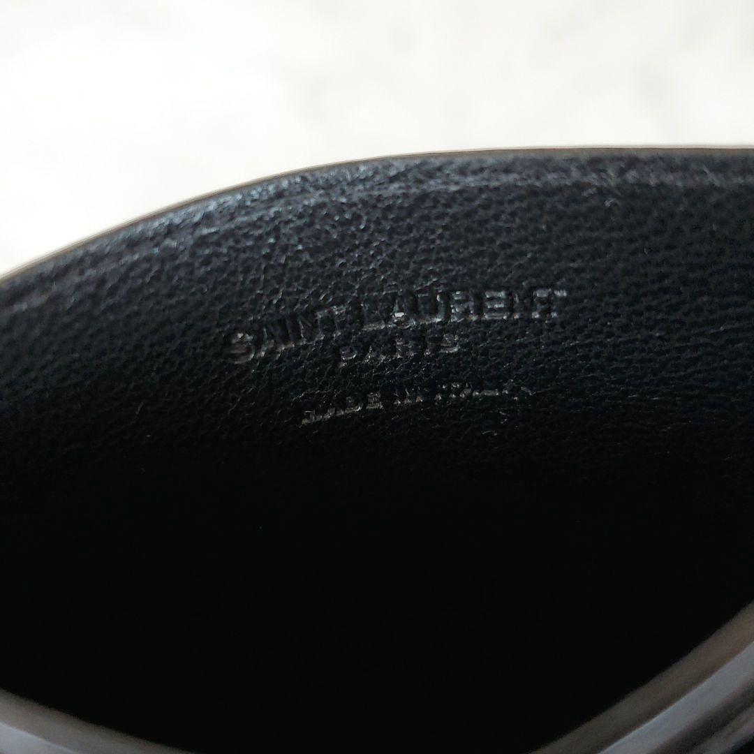 良品 サンローラン 名刺入れ カードケース キャビア Saint Laurent