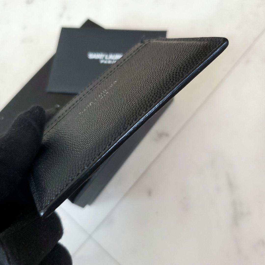良品 サンローラン 名刺入れ カードケース キャビア Saint Laurent